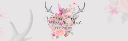 Website example: Vanilla Blue Flowers